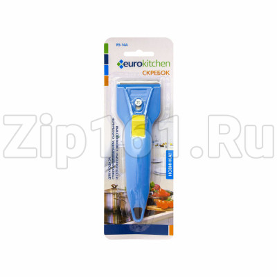 Скребок для чистки стеклокерамики, голубой/желтый Eurokitchen RS-14A